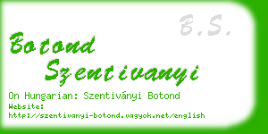 botond szentivanyi business card